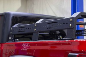 Toyota Tundra Truck Bed Rack - Fishbone Offroad - 61In Tackle Racks Top Rails - Black - `07-`13